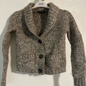 Eddie Bauer Brown Knit Cardigan